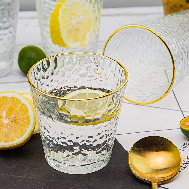 ins windhammer patterned glass cups, household milk breakfast oat tea cups, welfare souvenirs, small gifts wholesale Specification image