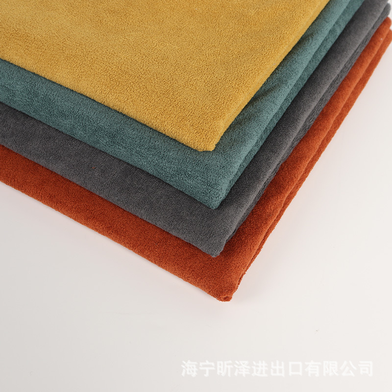 Velvet fabric warp knitted short plush fabric, Niss velvet fabric sofa fabric, pet toy fabric, decorative fabric