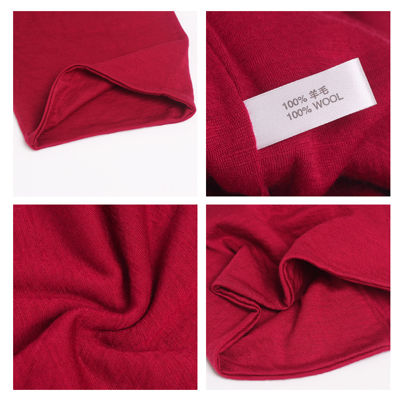 Pure wool warm pullover neck scarf for women in solid color, double-layer, versatile for autumn and winter, knitted neck guard scarf, small scarf Application Scenario