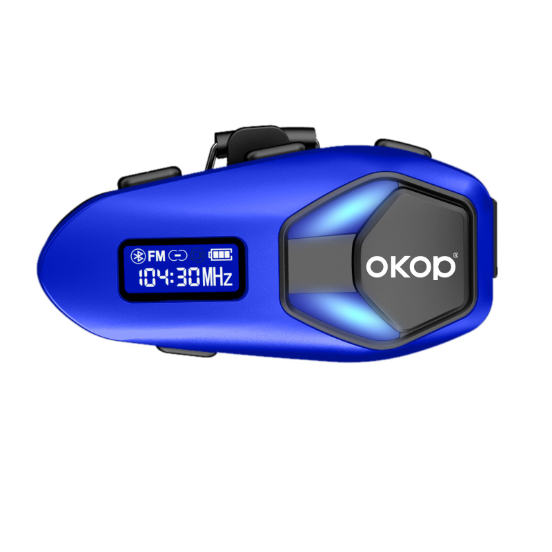 293 cross border nuevo casco bluetooth auriculares riders impermeable a prueba de polvo reducción de ruido intercom pantalla digital luces RGB Item Picture