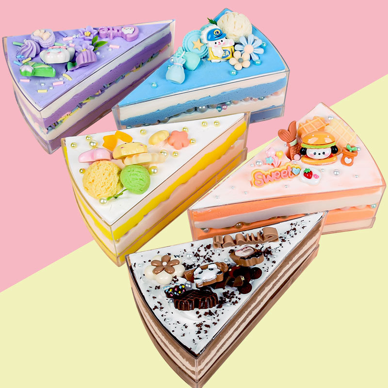 New mousse cake diy creative material package for children's handmade cream cartoon sandwich toys details Picture