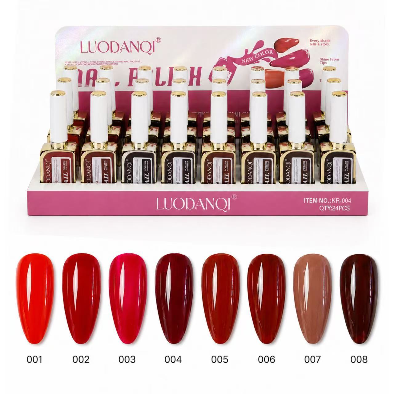 The new nail polish, a luxurious red series of high-end 8-color nail care products, is exclusively available in stock from the factory Application Scenario