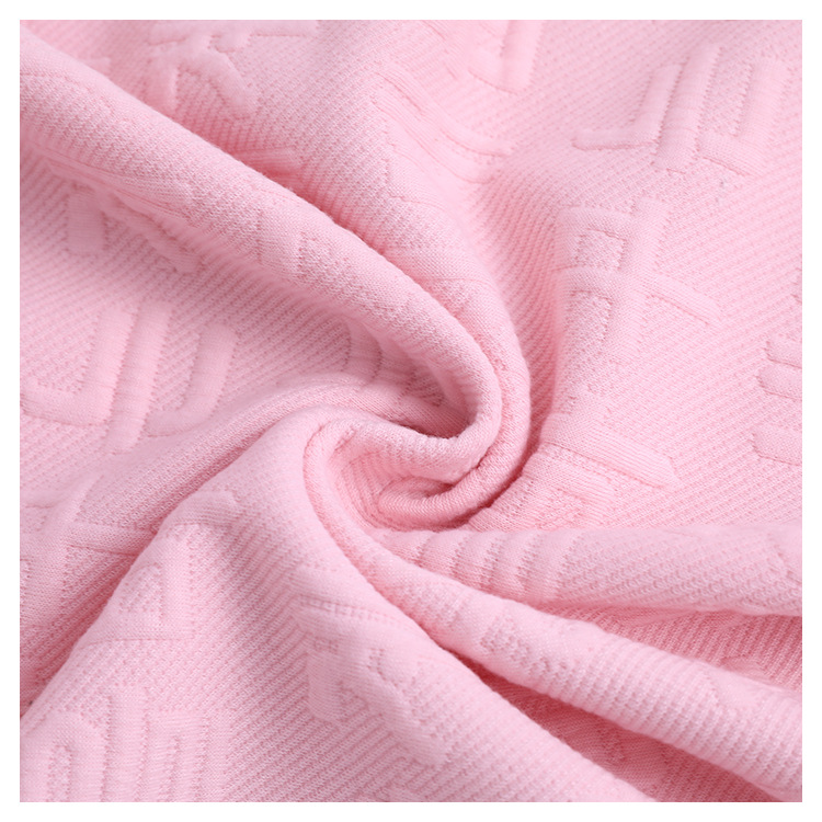 In-stock stretch knitted jacquard air layer fabric, fashionable all-polyester 320g super soft baby and children's clothing knitted fabric Application Scenario