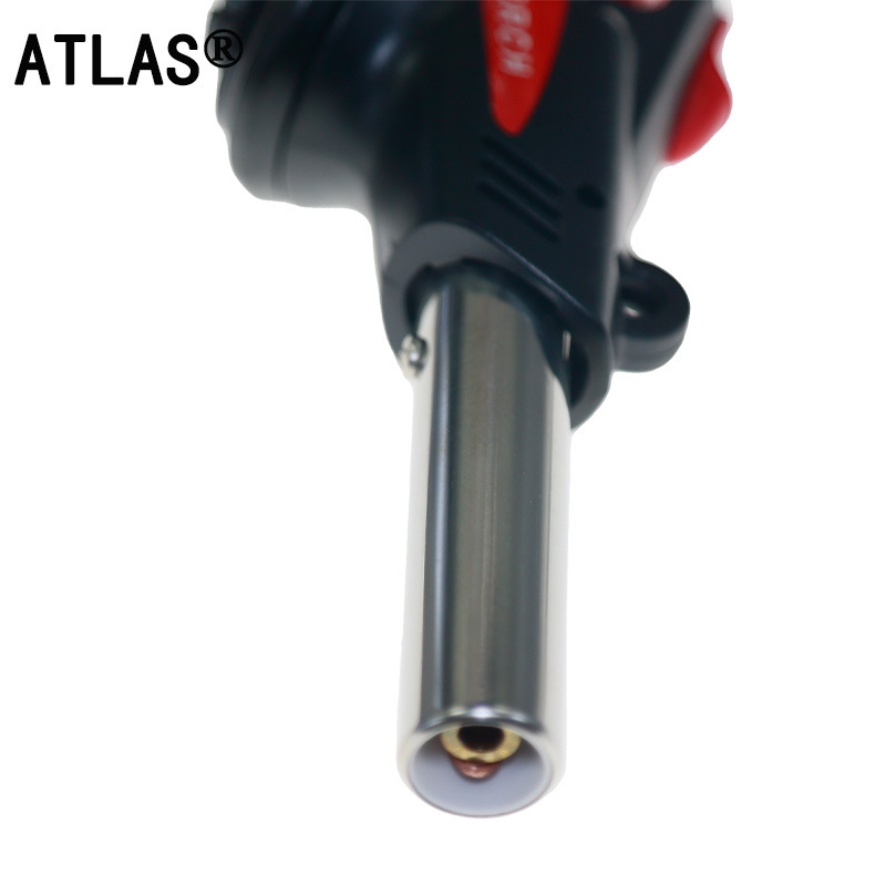 Card-type gas igniter, household kitchen baking and barbecue igniter, windproof blowtorch, flame gun head, all-copper gun nozzle details Picture