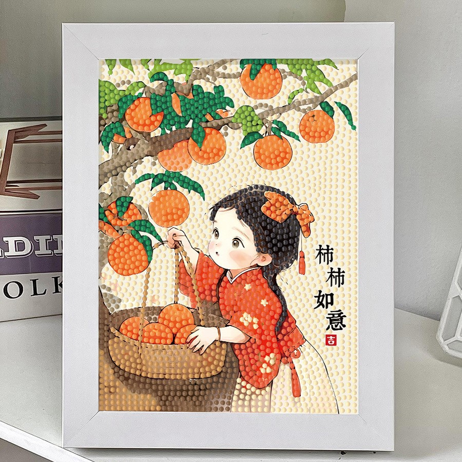 Children's diamond picture framed cartoon DIY handmade Happy birthday Amazon new educational toy sticker