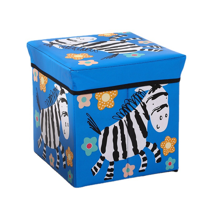 Cross-border bestseller cartoon storage stool, toy storage sofa stool, multi-functional Oxford cloth organizing box Item Picture