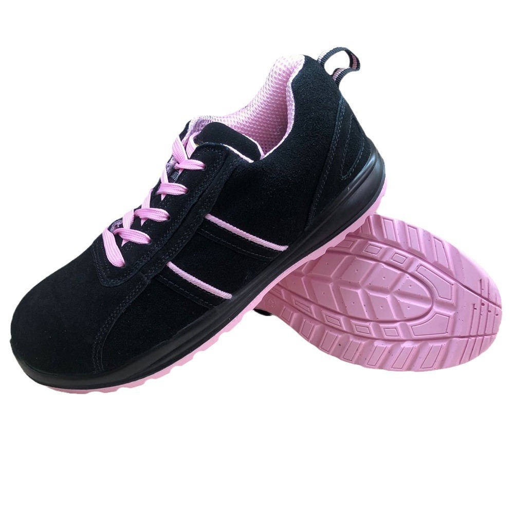 Women's fashionable safety shoes with LACES, work safety shoes, construction site protection shoes, and low-top shoes with steel toe caps Application Scenario