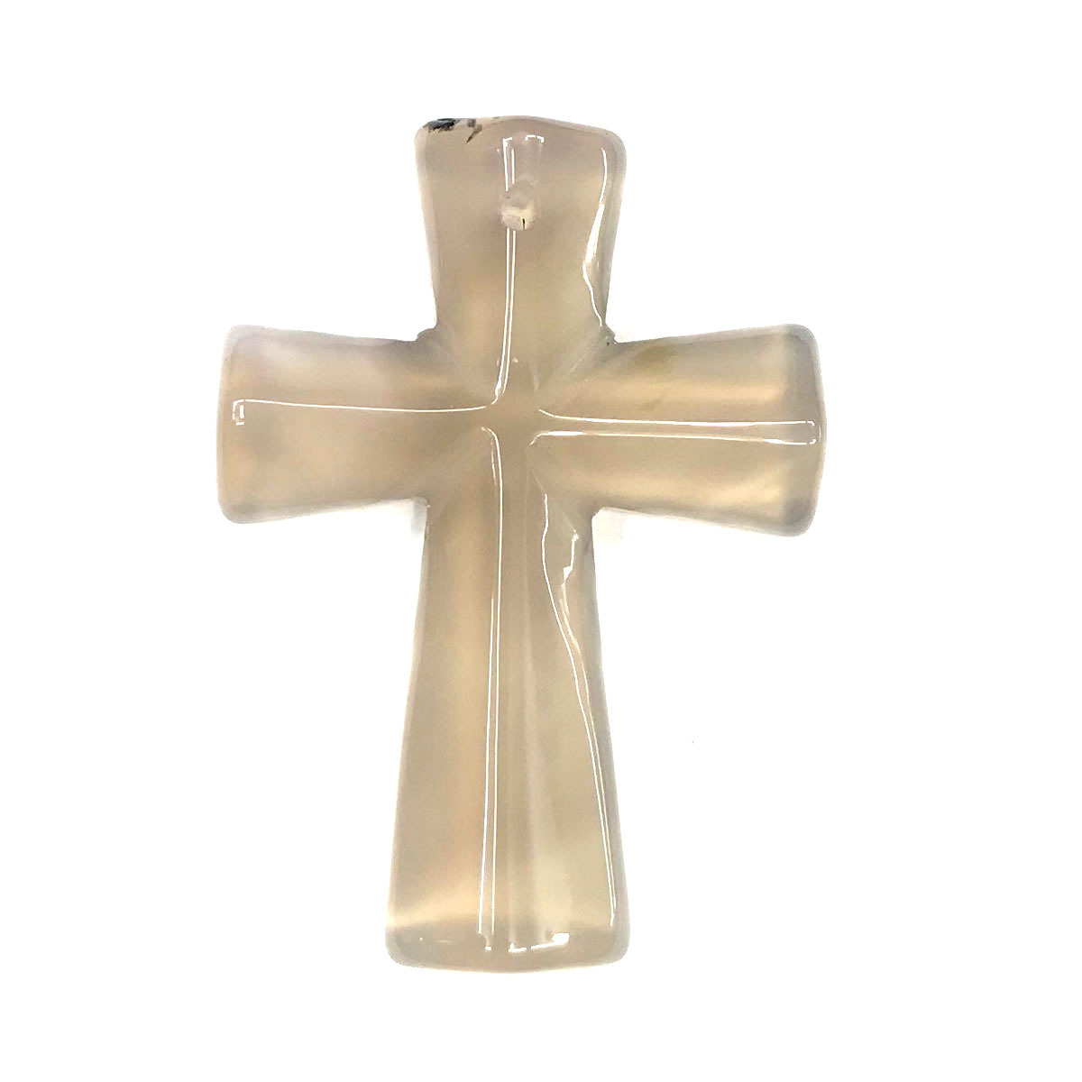 【 Small Wholesale 】 Natural Stone Semi-precious stone Pendant, cross-shaped semi-precious stone pendant -33x45mm Application Scenario