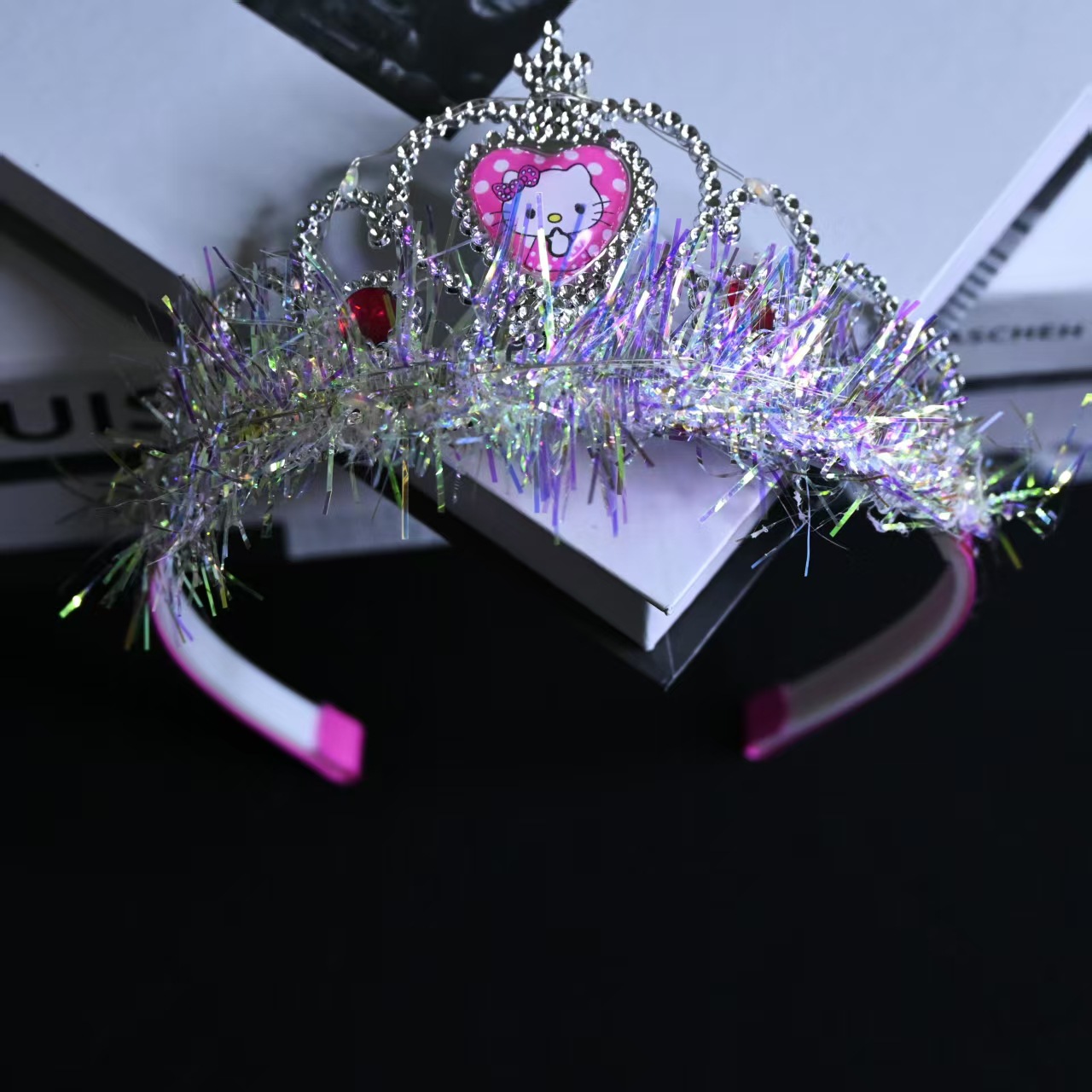 Manufacturer's luminous headwear, princess crown headband, cute girl headwear, night market street stall, children's performance headband, cross-border Specification image