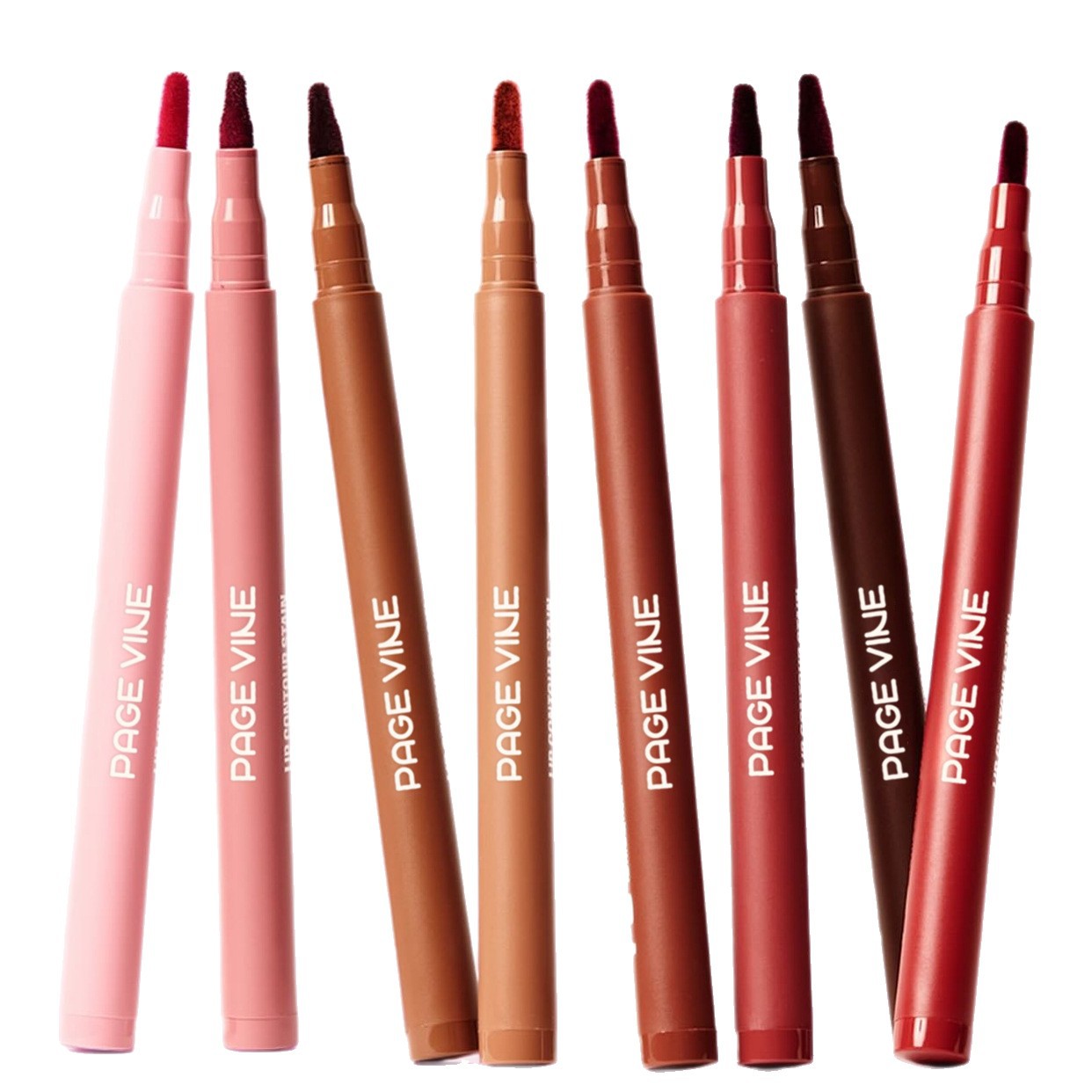 Cross-border bestseller PAGE VINE velvet lip liner, TK, best-selling waterproof non-stick cup lip liner, export makeup Item Picture