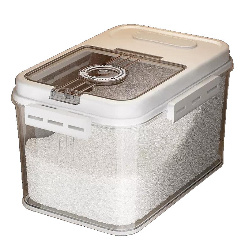 Household 20-jin high-end insect-proof and moisture-proof sealed storage tank for rice, rice storage box, rice and flour container, rice VAT, rice box Item Picture