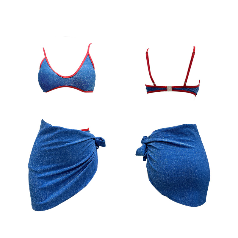 New bikini swimsuit for women, spicy girl style, sexy three-piece set, popular beach, seaside and hot spring photo swimsuit -107068 Item Picture