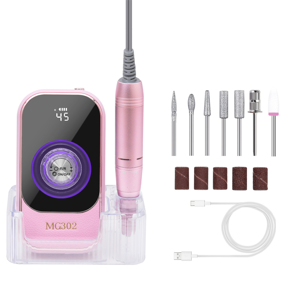 shanilak cross-border exclusive electric nail polish remover 45,000 RPM portable electric nail polish remover with base Item Picture