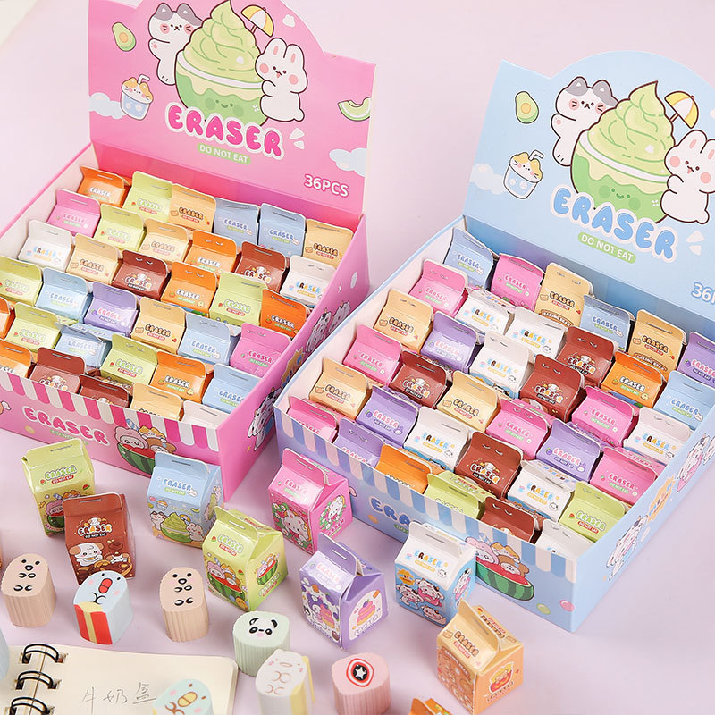 Cute eraser blind box cartoon creative small gifts, primary school students can cut erasers, kindergarten stationery and prizes wholesale