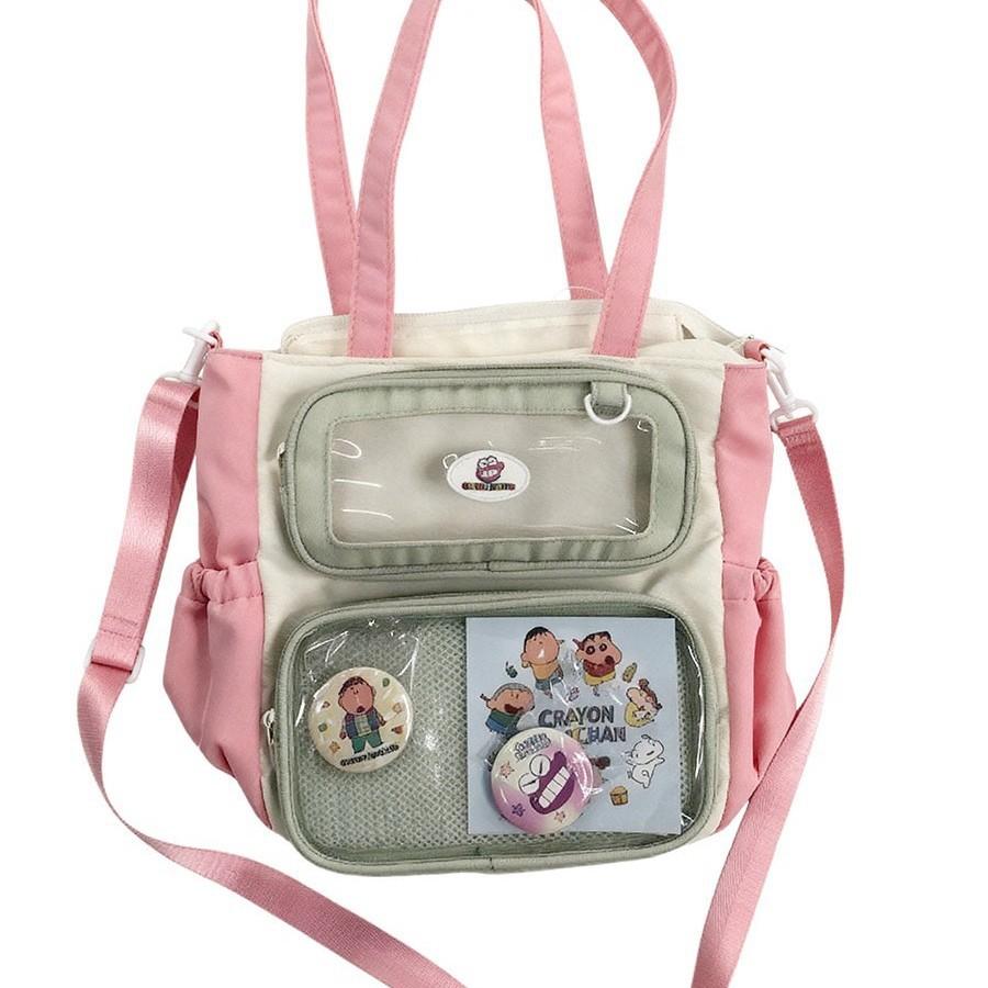 2025 New Crayon Shin-chan schoolbag for girls, primary and junior high school girls, high appearance level dopamine backpack Application Scenario
