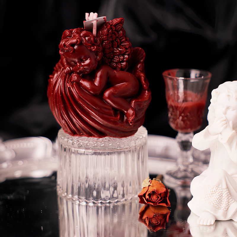 Low-temperature wax light luxury angel sculpture-shaped creative desktop home decor, Nordic couple romantic game wholesale Application Scenario