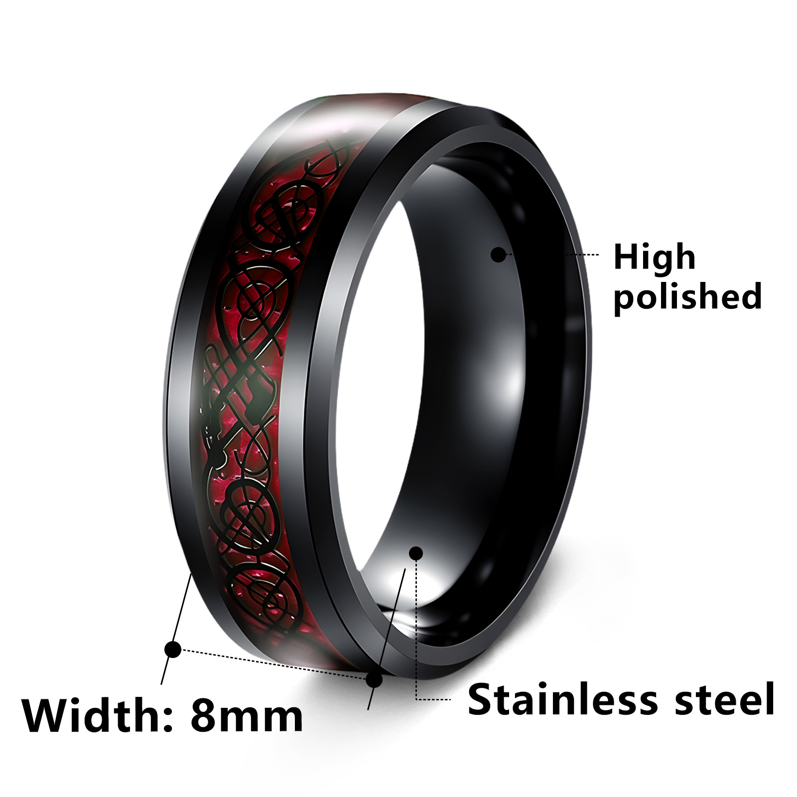 戒指/戒指男/莫桑钻/情侣戒指/戒指空托白底实物图