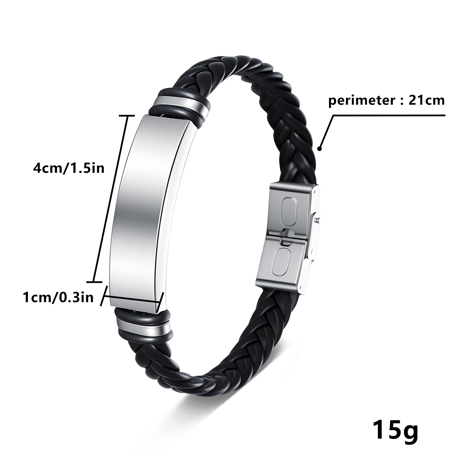 TEMU European and American cross-border personalized 12 zodiac leather woven stainless steel bracelet, elegant black accessory bracelet Application Scenario