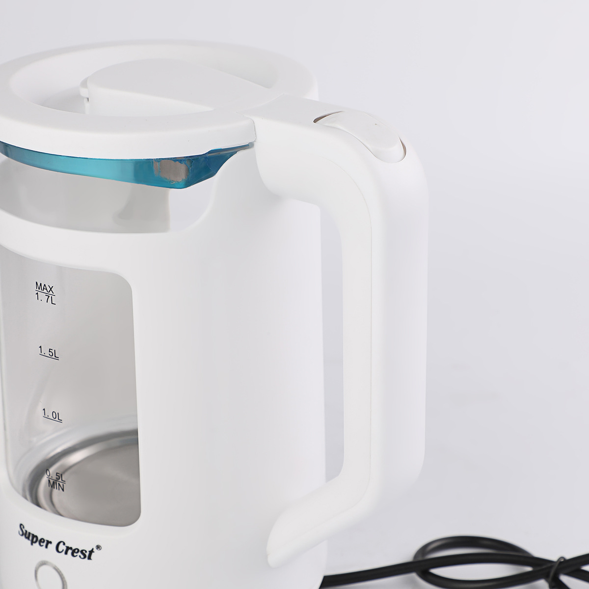 Super Crest foreign trade cross-border European standard household electric kettle, large-capacity boiling kettle, electric kettle heating details Picture