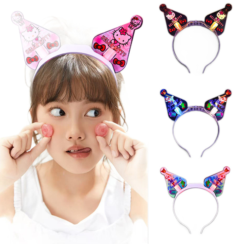 Concert support stick props, acrylic hair band, glow stick, company event fairy wand, glowing hair band batch Item Picture