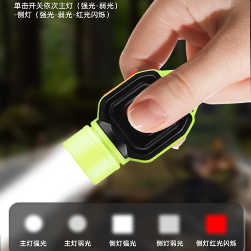 New COB portable keychain light USB charging outdoor emergency LED work light flashlight Application Scenario