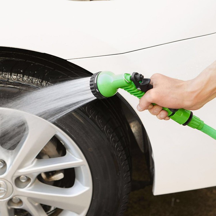 High-pressure water gun car wash wonder, household telescopic water pipe, powerful water pipe nozzle, car brush, flower watering water gun and spray bottle set C72 details Picture