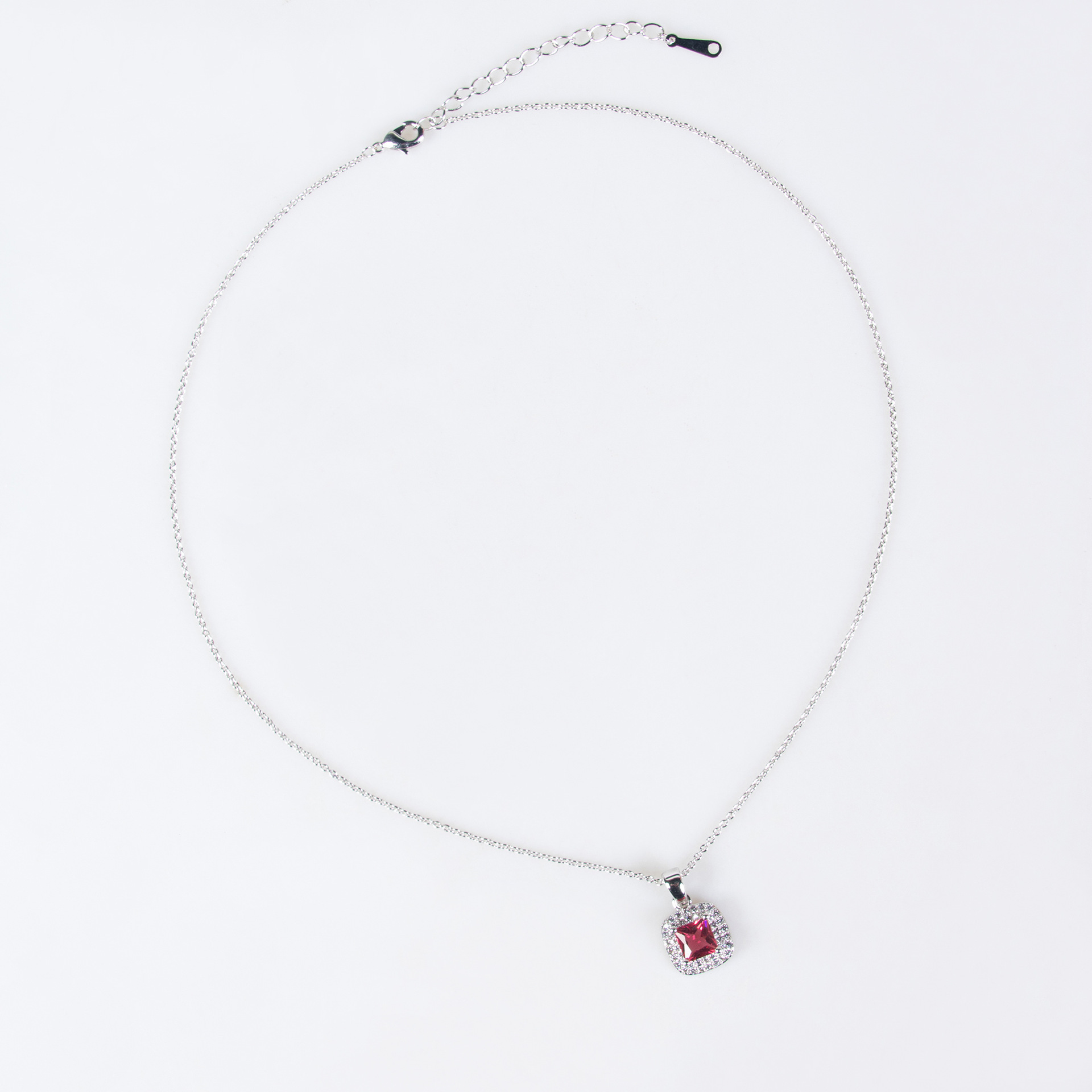 Bright and elegant Zircon earrings necklace, women's simple, fashionable, individual and luxurious pendant, fashionable collarbone chain necklace wholesale LJT6215 Getisa Zircon necklace Jewelry, banquet dress accessories Item Picture