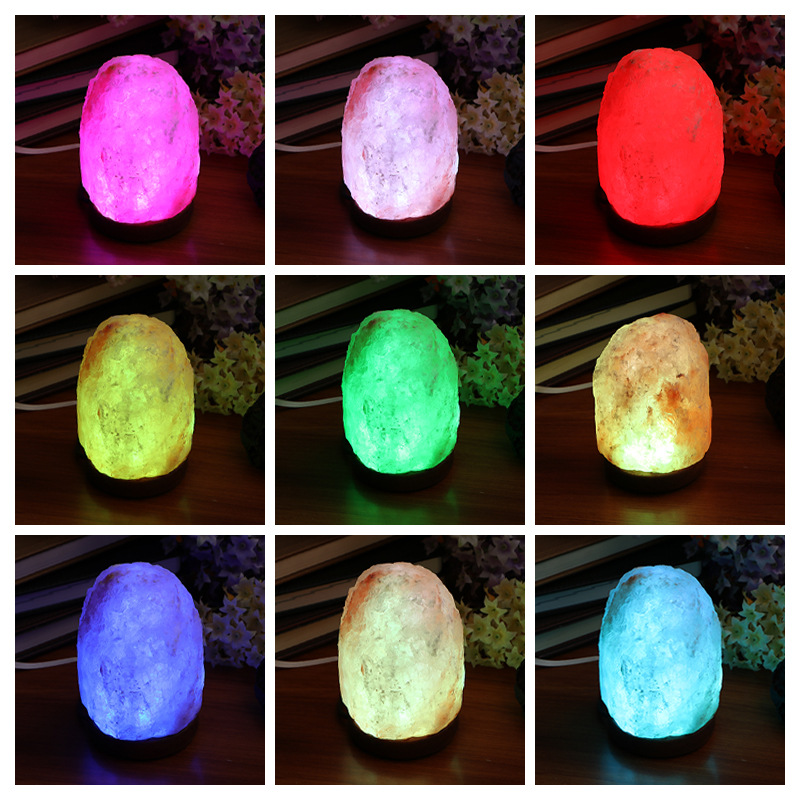 مصابيح USB للملح والمصابيح الهيمالايا للمصابيح الملحية العابرة للحدود لتصدير مصابيح RGB ذات الالوان البطيئة Item Picture