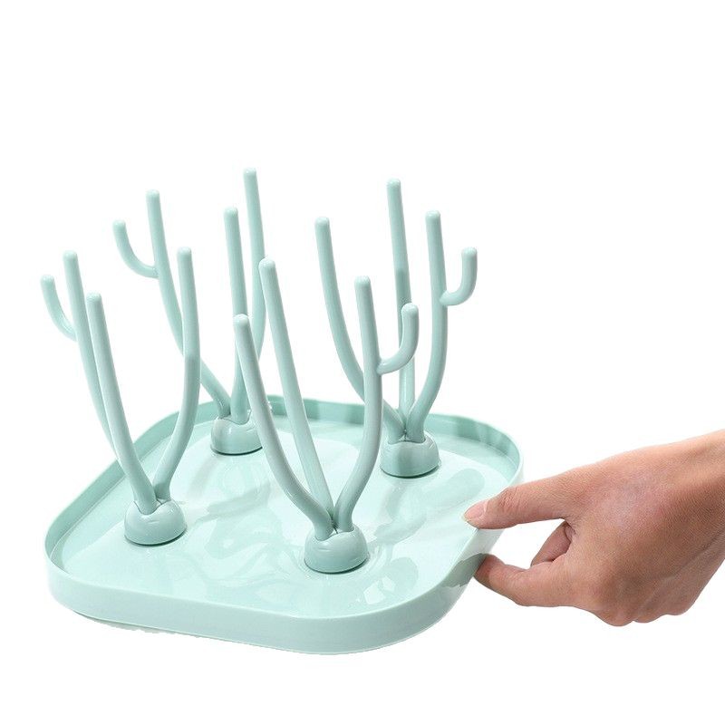 奶瓶沥水架/婴儿奶瓶白底实物图