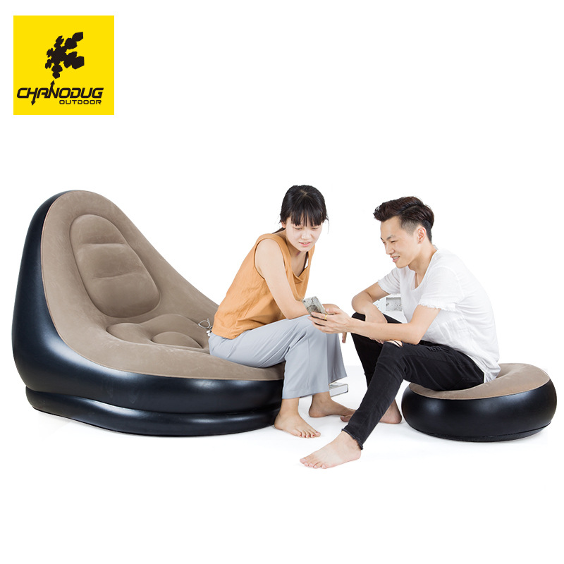 Xanuoduoji factory direct sales lazy sofa, inflatable foldable velvet sofa set, inflatable outdoor sofa Application Scenario