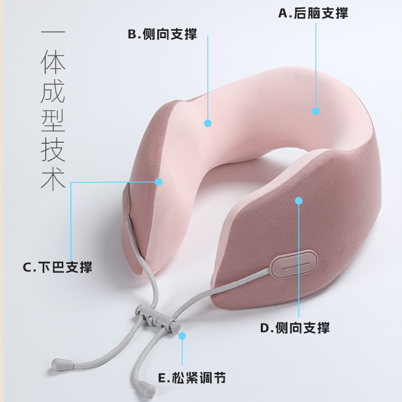 Cool sensation Black technology U-shaped pillow, cervical support and neck protection pillow, travel pillow, portable airplane sleeping wonder, ergonomic Application Scenario