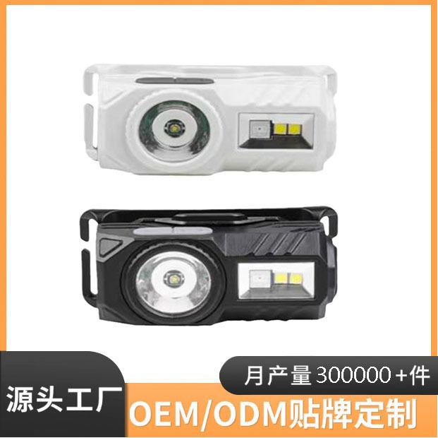 XPE LED headlamp, multi-functional with pen holder, built-in battery, magnetic multi-light source induction strong headlamp details Picture