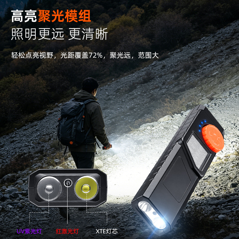 HW-S06 Multi-functional USB charging work light, pen holder work light, warning light, outdoor tent light, camping light, camping lamp, charging lighting lamp, flashlight Application Scenario