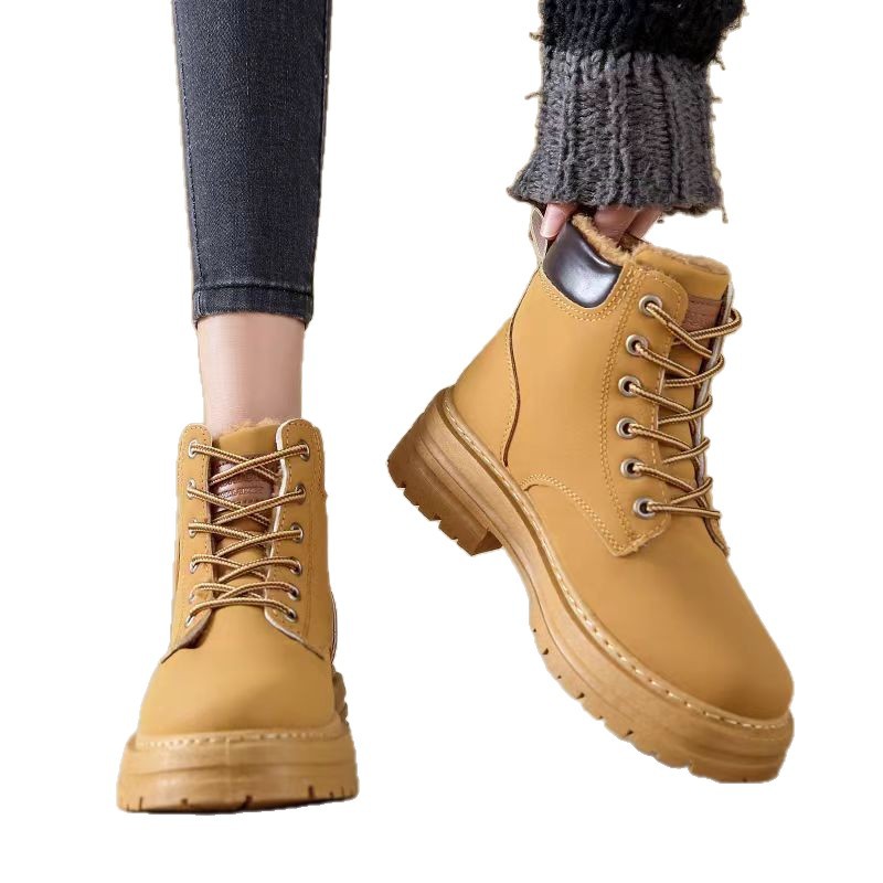 女式皮靴实物图