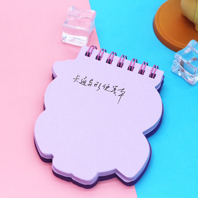 Creative cartoon notebook, portable notepad, PVC soft rubber cover, coil loose-leaf notepad wholesale Application Scenario