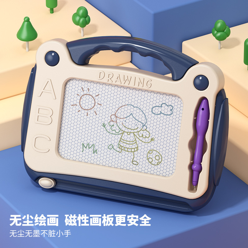 大号早教儿童绘画画板幼儿家用磁性写字板 彩色小孩1-3岁宝宝玩具产品图