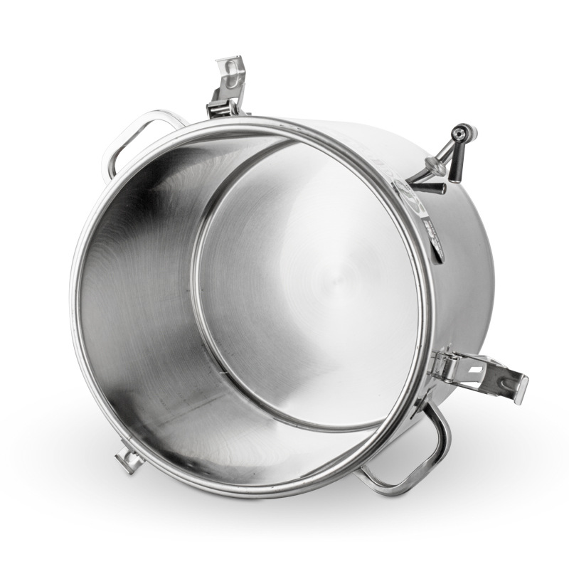 Acero inoxidable tapa plana cubeta aislante cubeta de sopa no magnética extra gruesa binaural cubeta hermética a prueba de humedad cubeta multiuso con grifo cubeta de almacenamiento de agua Application Scenario