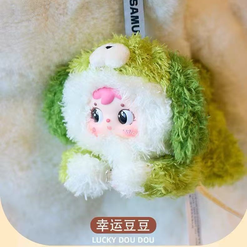 The cross-border best-selling blind box "Little MAO Samuel" is a plush blind box doll with a cute pendant Specification image