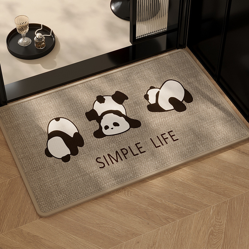 Linen woven anti-slip floor MATS for bathrooms, water-absorbing anti-slip floor MATS for toilets, and dirt-resistant and anti-drop floor MATS for washrooms details Picture