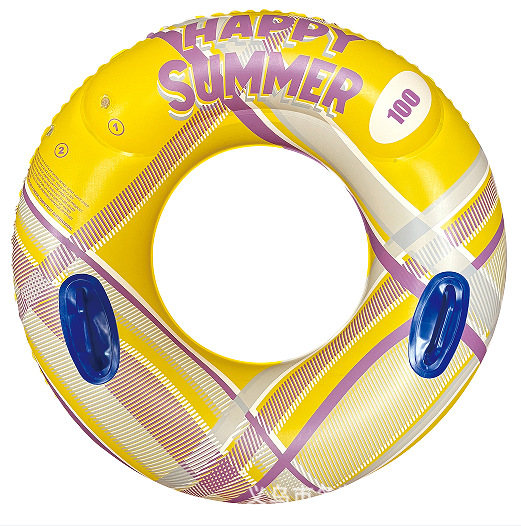 带把手加厚双气囊游泳圈成人加大泳圈男女充气双层游泳圈大人腋下