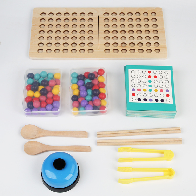 Children's educational toys, fine motor skills for boys and girls, bead-picking games, kindergarten thinking training, concentration Application Scenario