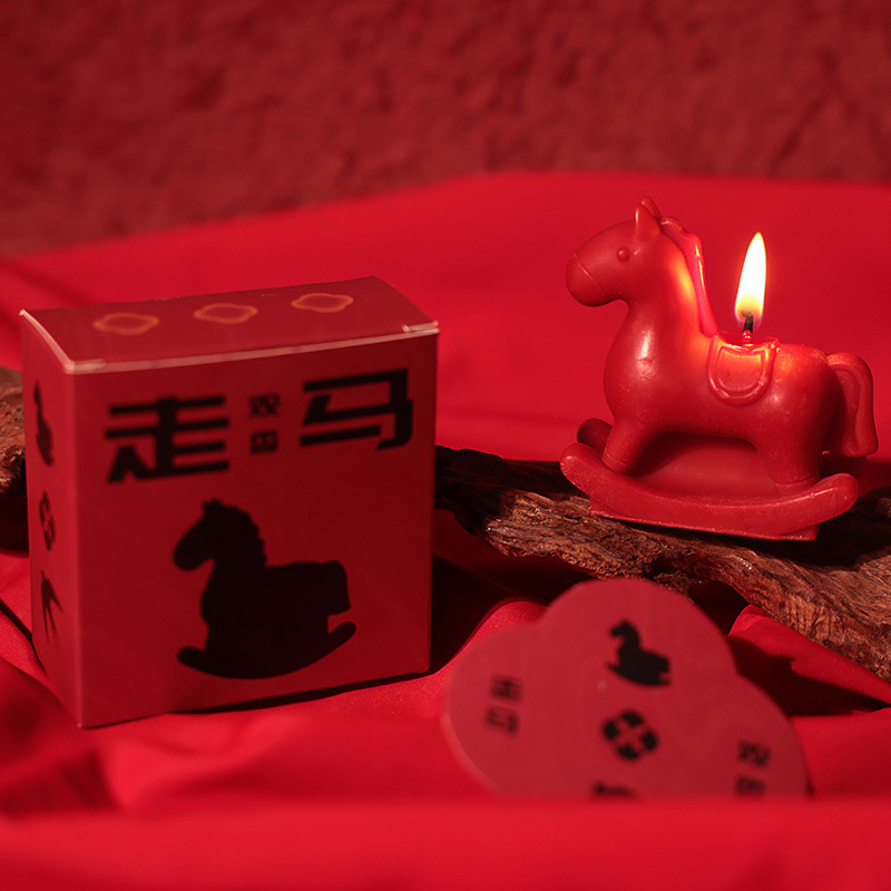 2026马年新年香薰礼物礼盒香薰蜡烛客厅卧室持久留香香氛摆件创意