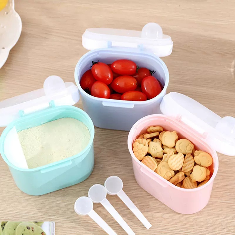 Baby milk powder box, large-capacity baby milk powder packaging box, multi-functional storage box, portable milk powder compartment details Picture