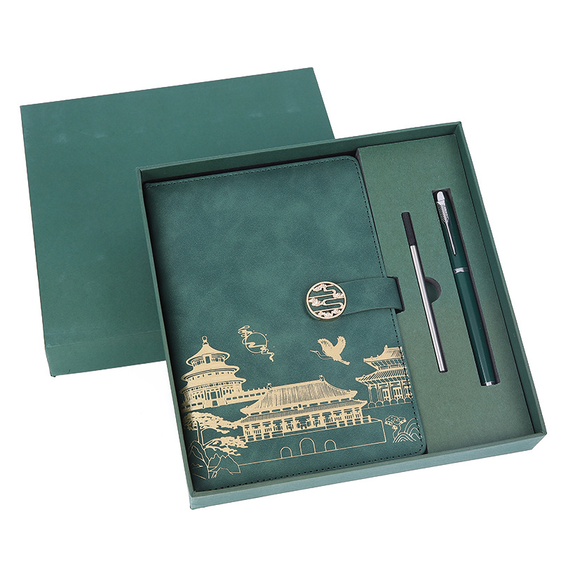 The national trend notebook set gift box can be customized as souvenirs, office supplies, party dynamic boards and souvenirs Item Picture