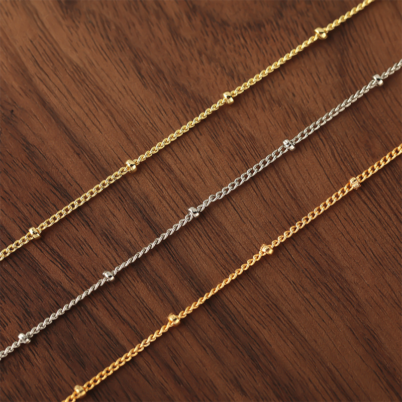 Pendant beads, chain, chain accessories, diy handcrafted materials, bracelet, necklace, earrings, tassel chain, side chain Specification drawing