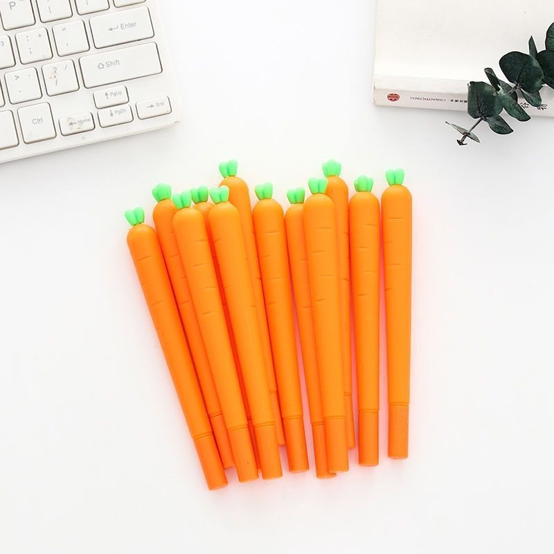 Korean cute cartoon simulation vegetable gel pen, creative and fresh student stationery wholesale black gel pen Specification drawing