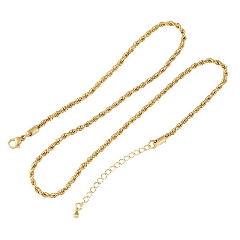 Fashionable, individual and versatile gold-plated twisted chain, simple and elegant anklets, wholesale of cross-border European and American accessories Item Picture