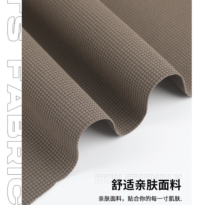 In-stock popular checkered fabric, knitted high-elasticity fabric, spring and summer sportswear fabric, men's and women's suit fabric Item Picture