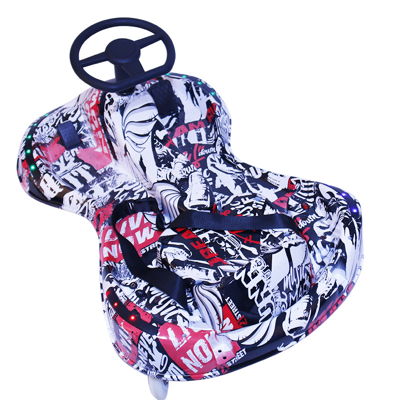 Crazy Car Amusement Park Electric Square Car rental, children's electric three-wheel drift car, USB go-kart wholesale Item Picture