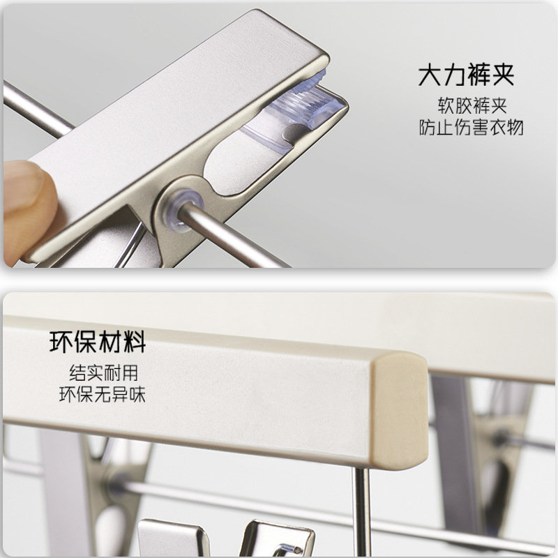 Wholesale wood-like off-white anti-slip and traceless clothes hangers for light luxury women's clothing stores Application Scenario